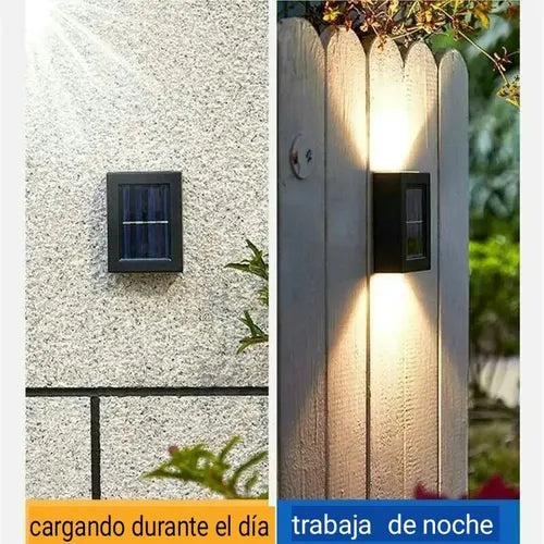 Luz de pared solar energía sostenible