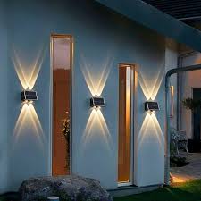 Luz de pared solar energía sostenible