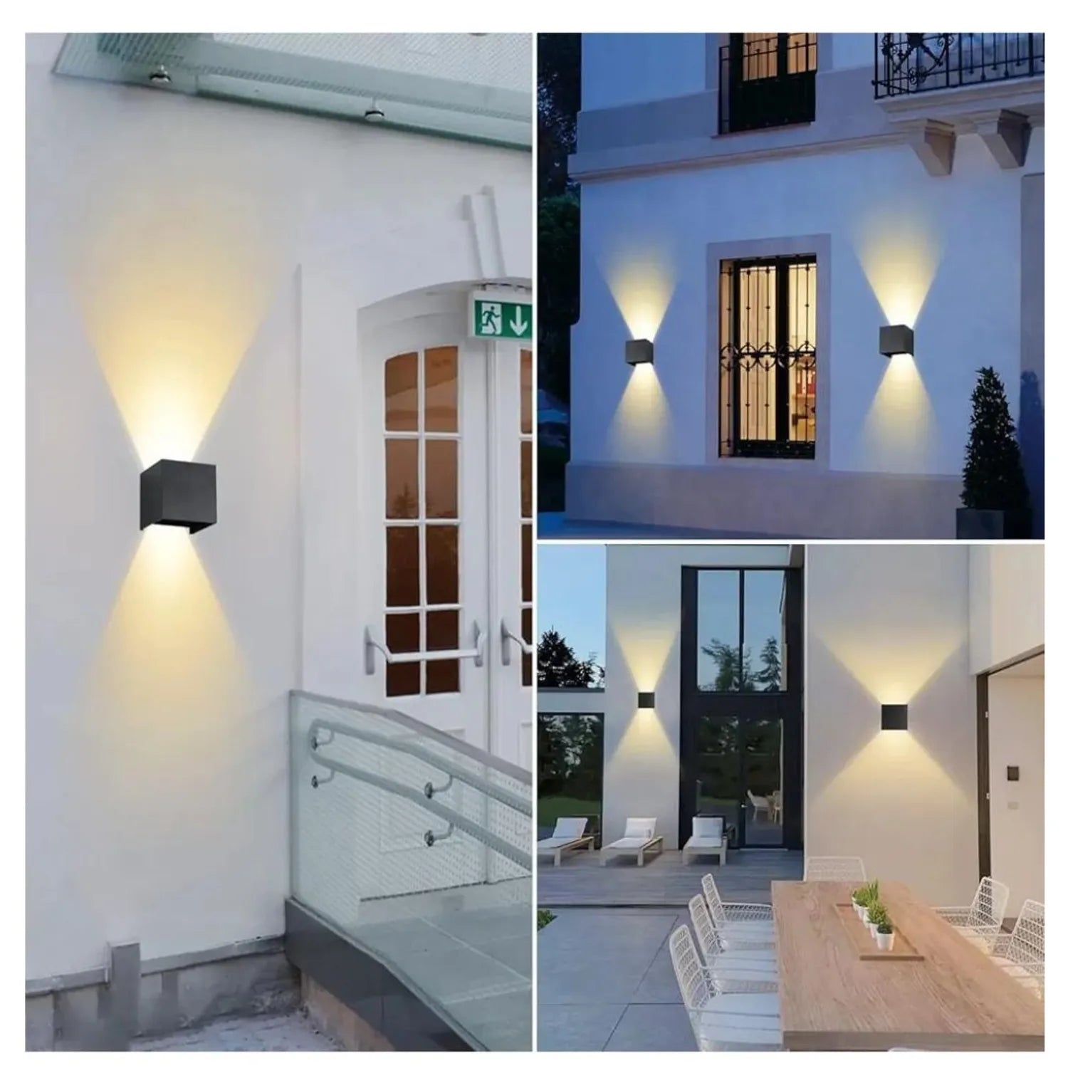 Luz de pared solar energía sostenible